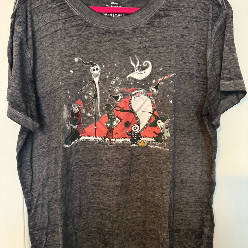 Disney Charcoal Nightmare Before Christmas Tee